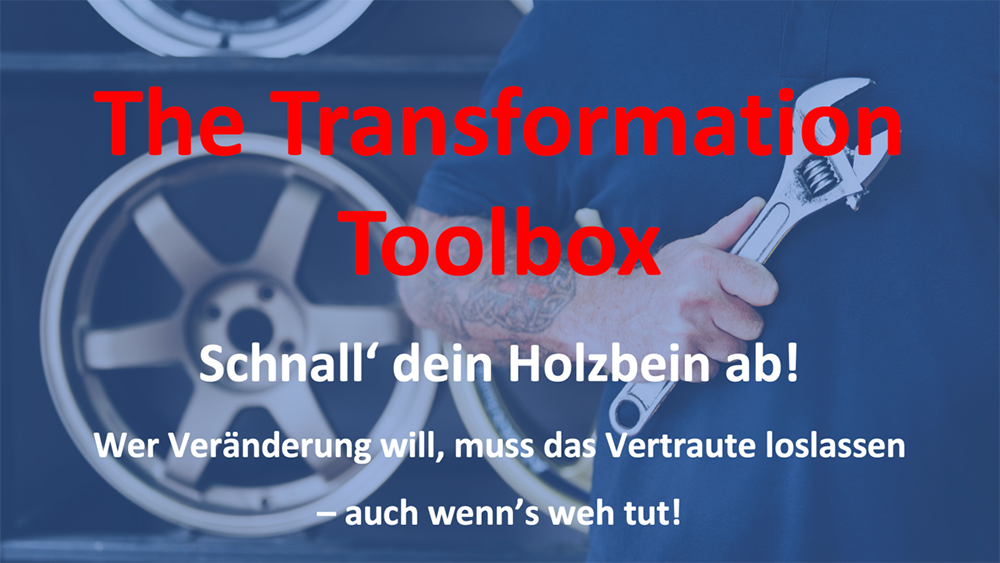 Schnall‘ dein Holzbein ab!