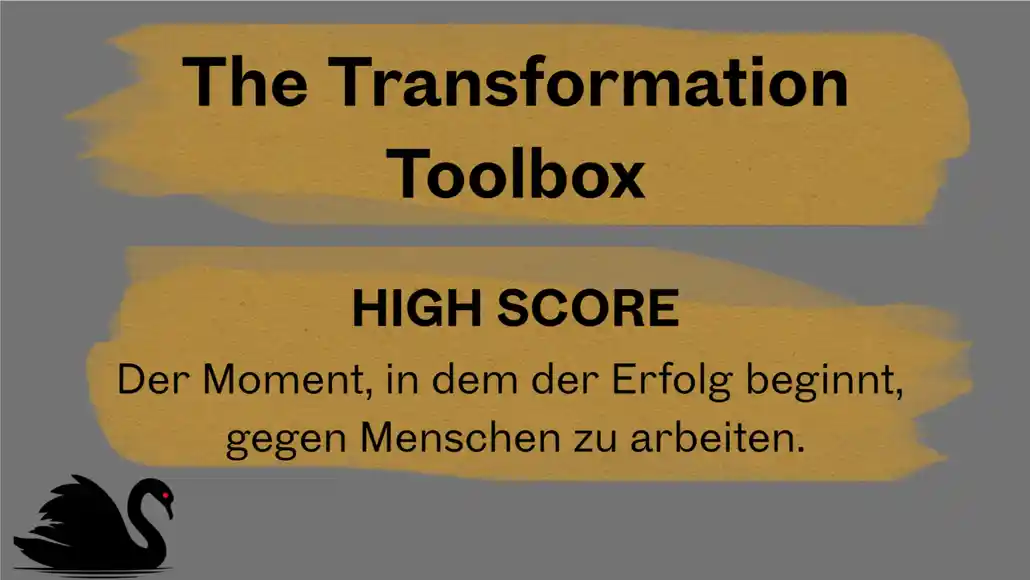 HIGH SCORE - Der Moment, in dem der Erfolg beginnt, gegen Menschen zu arbeiten.